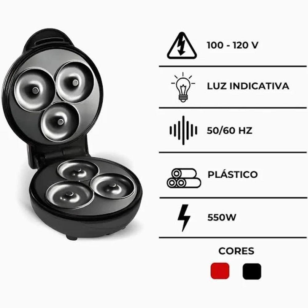 Máquina De Donuts Mini - Faz 3 Rosquinhas - 110v - 3