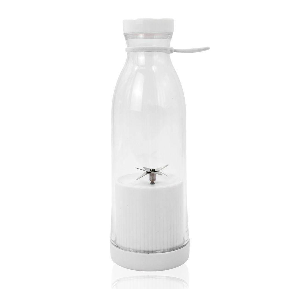 Mini Liquidificador Portátil Garrafa Shake Suco Juice Cup Usb Branco - 5