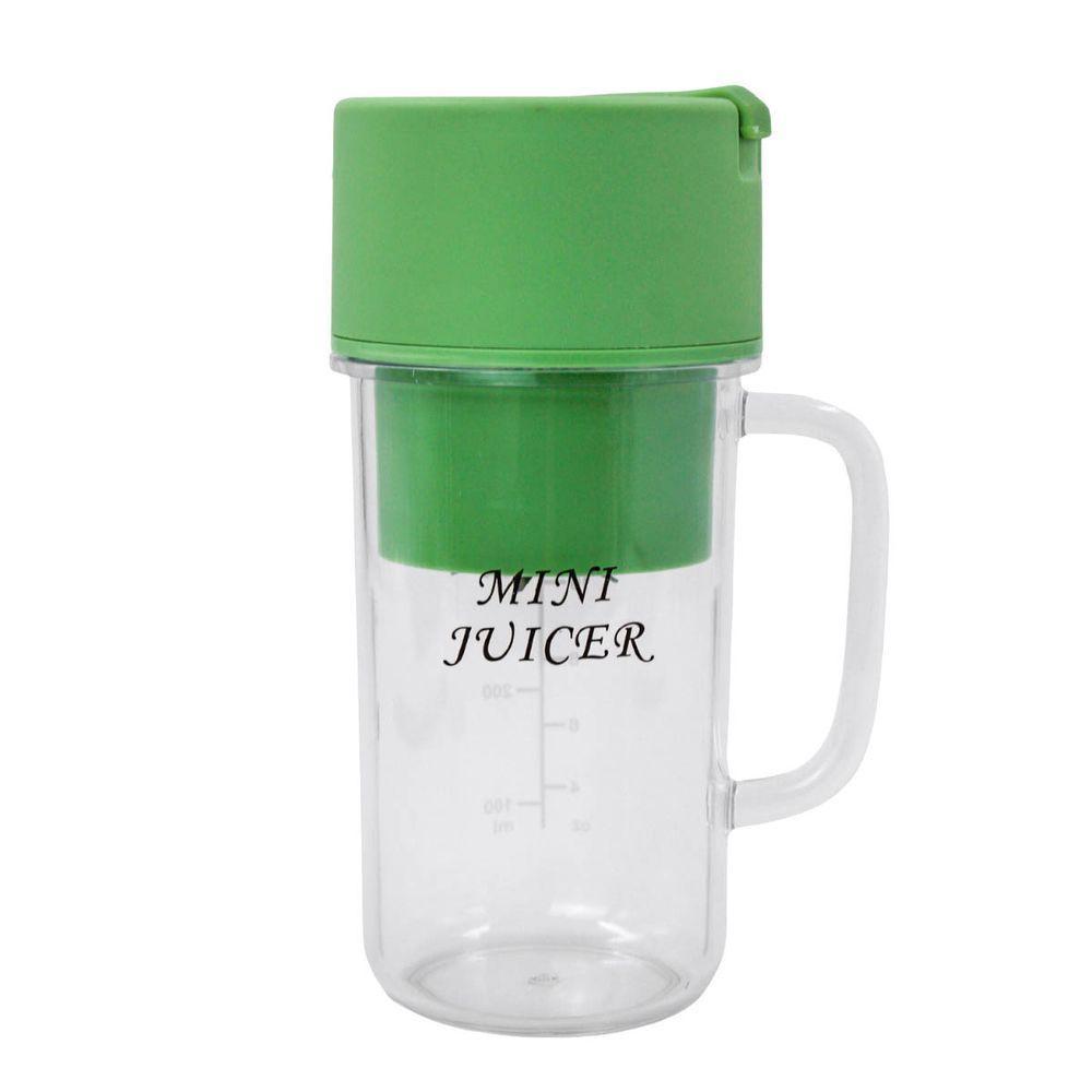 Mini Liquidificador Portatil Shake Suco Juice Cup Caneca Cabo Usb Verde - 4