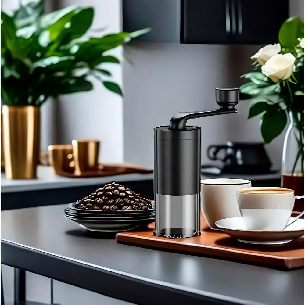 Moedor De Café Manual Manivela Portátil Moagem Ajustável - 2