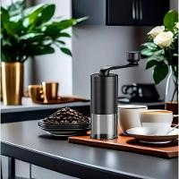 Moedor De Café Manual Manivela Portátil Moagem Ajustável - 2