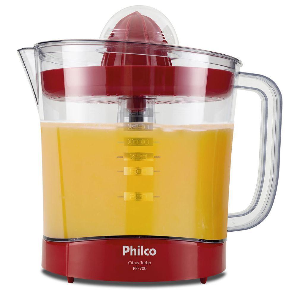 Espremedor de Frutas Philco PEF700V Vermelho 1,5L 70W 220V - 5