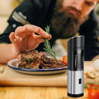 Moedor Eletrico De Sal Pimenta Temperos Triturador Pilhas Aço Inox - 5