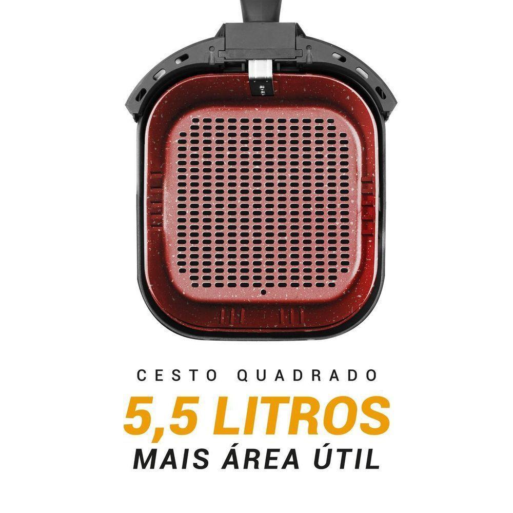 Air Fryer Philco 5,5L Revestimento Redstone 1500W PAF55B 220V - 2