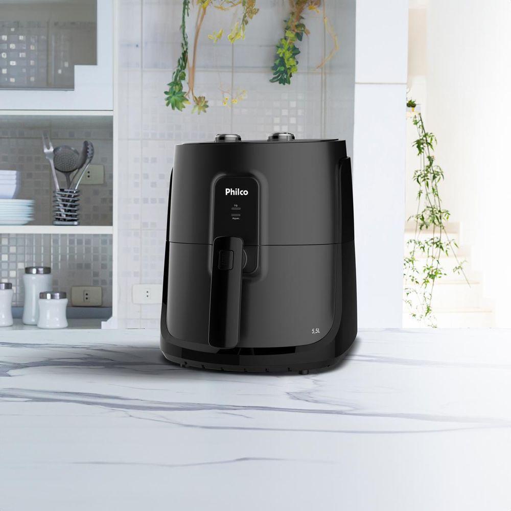 Air Fryer Philco 5,5L Revestimento Redstone 1500W PAF55B 220V - 7