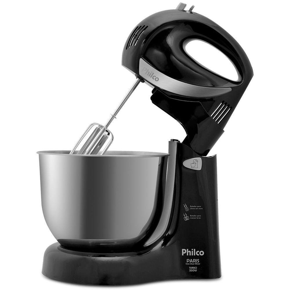 Batedeira Philco Paris Inox Duo Mixer Turbo 2 Preta 110V - 2