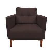 Kit Sofá Retrô 2 Lugares E 02 Poltronas Marrom - 8