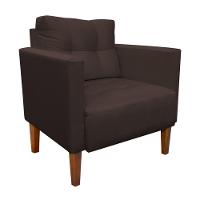 Kit Sofá Retrô 2 Lugares E 02 Poltronas Marrom - 9