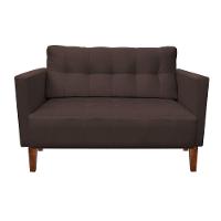 Kit Sofá Retrô 2 Lugares E 02 Poltronas Marrom - 10