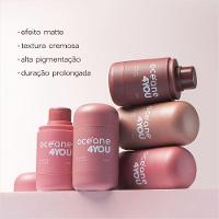 Oceane Blush Stick Bubble Rosa Escuro 7,5g