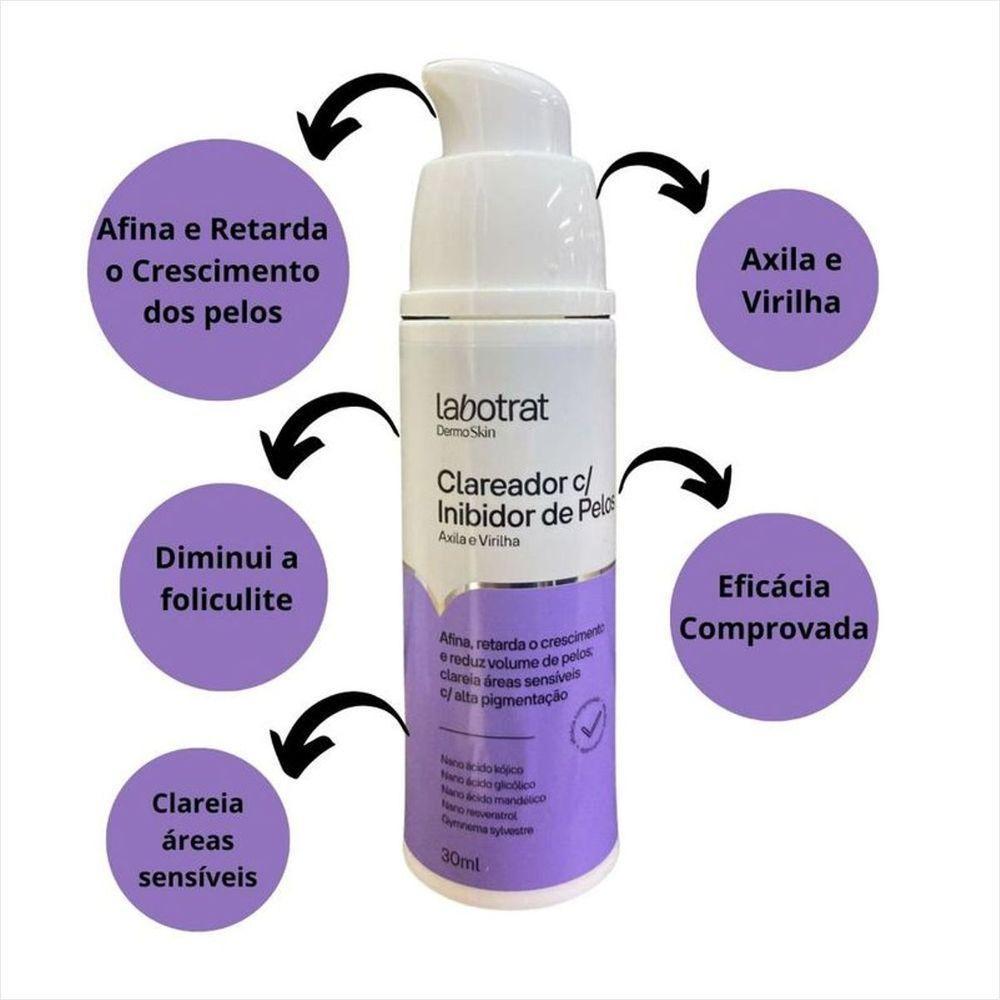 Labotrat Dermo Skin Clareador De Axila E Virilha Com Onibidor De Pelos 30ml - 5