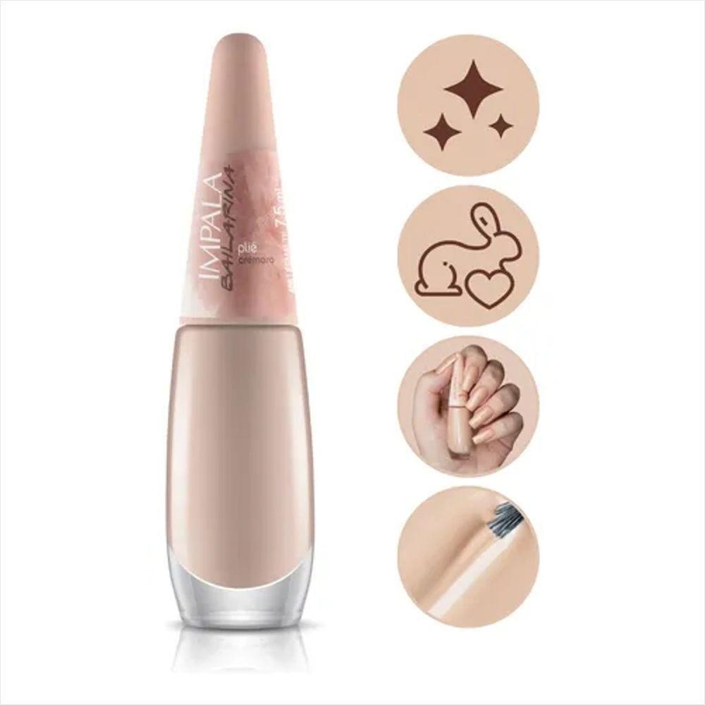 Impala Esmalte Bailarina Cremoso Plie 7,5ml - 4