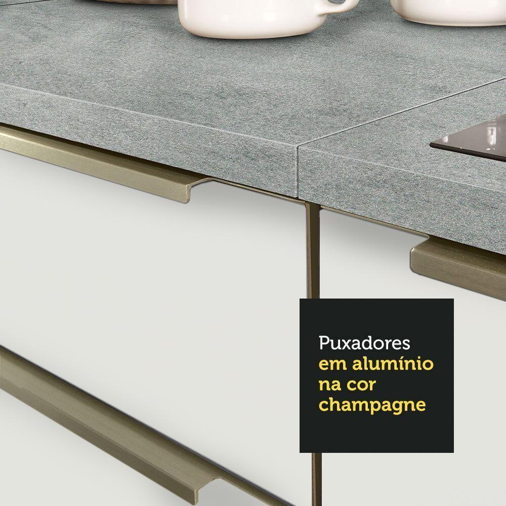 Cozinha Compacta Lux Com Armário E Balcão 5 Portas 3 Gavetas - 7