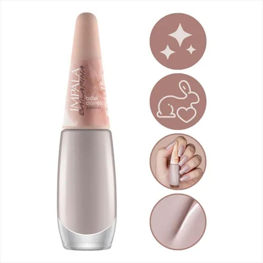 Impala Esmalte Bailarina Cremoso Ballet Classico 7,5ml - 4
