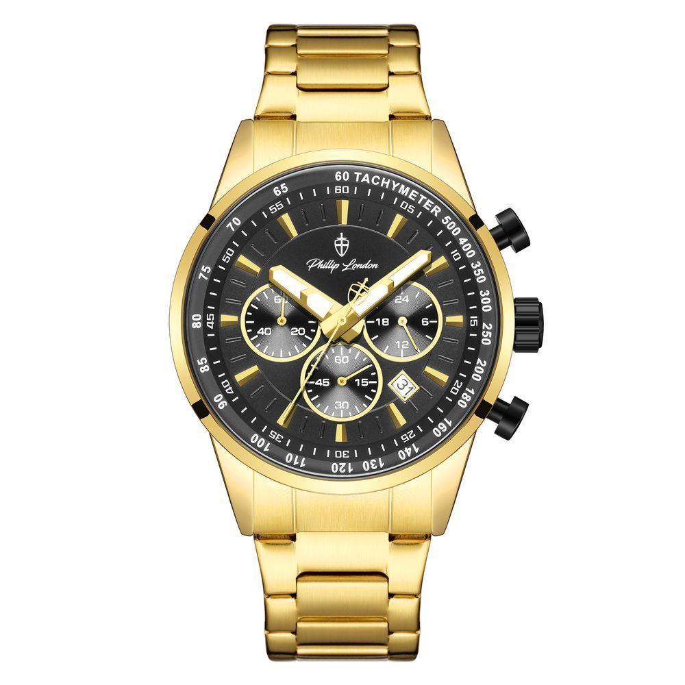 Relógio Masculino Hazard Steel Golden 43mm - 1