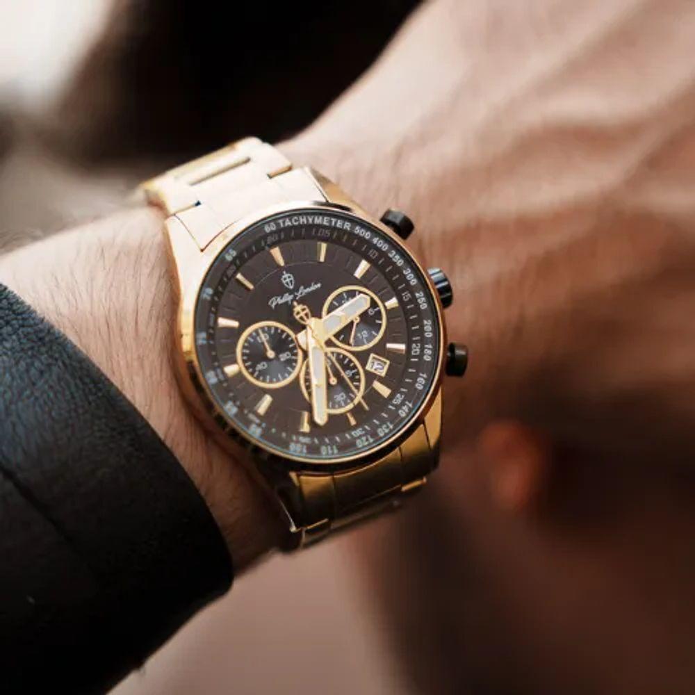 Relógio Masculino Hazard Steel Golden 43mm - 4