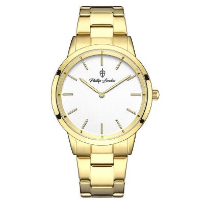 Relógio Masculino Beckham Steel Golden White 40mm
