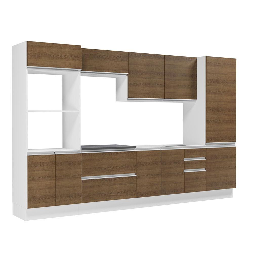 Cozinha Completa 100% Mdf Madesa Acordes Branco Rustic - 5