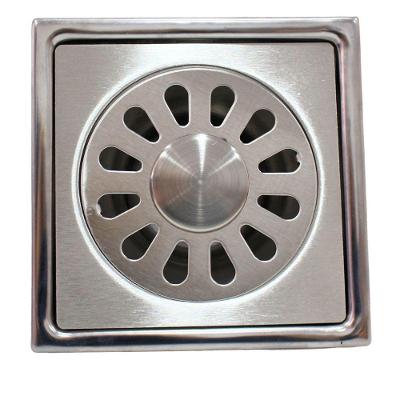 Ralo Inox 201 Inteligente 10x10cm Sem Mau Cheiro Tampa 2mm