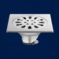 Ralo Banheiro Quadrado 10x10cm Aço Inox Anti Odores Insetos - 2