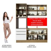 Cozinha Compacta Lux Com Armário E Balcão 5 Portas 3 Gavetas - 3