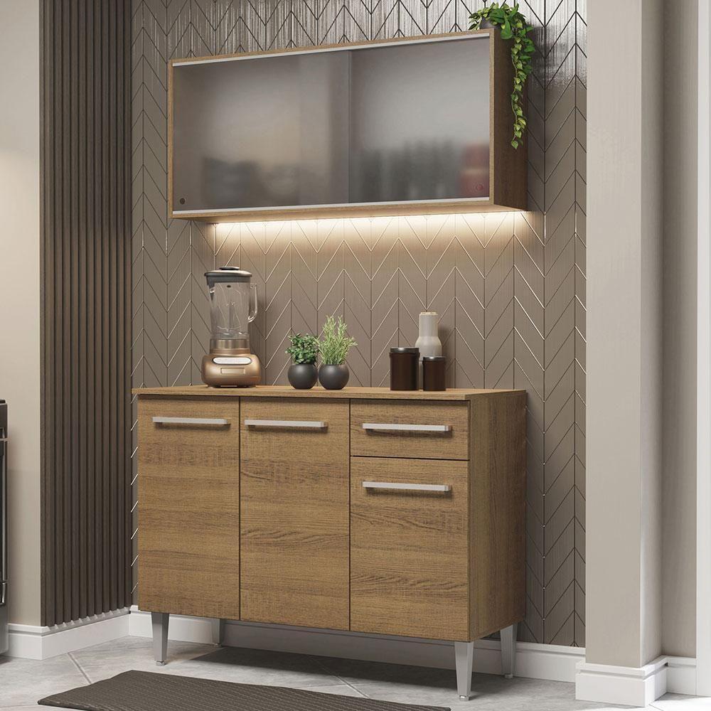 Cozinha Compacta Emilly 105001 Com Armário E Balcão - 2