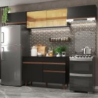 Cozinha Compacta Madesa Reims Com Armário E Balcão Preto - 1