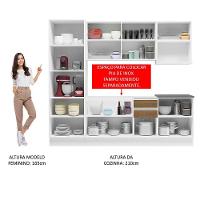 Cozinha Completa 100% Mdf Madesa Acordes Branco Rustic - 6