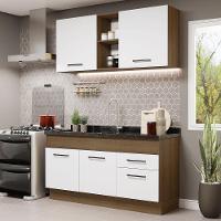 Cozinha Compacta 150002 Com Armário E Balcão Rustic/branco - 1