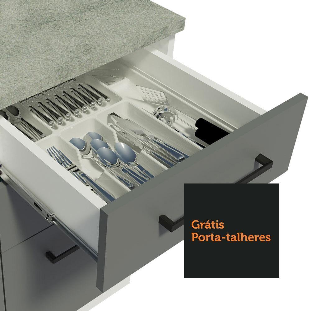 Cozinha Compacta 280003 Com Armário E Balcão Branco/Cinza - 5