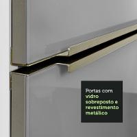 Cozinha Compacta Lux com Armário 5 Portas 3 Gavetas Branco - 10