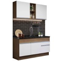 Cozinha Compacta 150002 Com Armário E Balcão Rustic/branco - 10