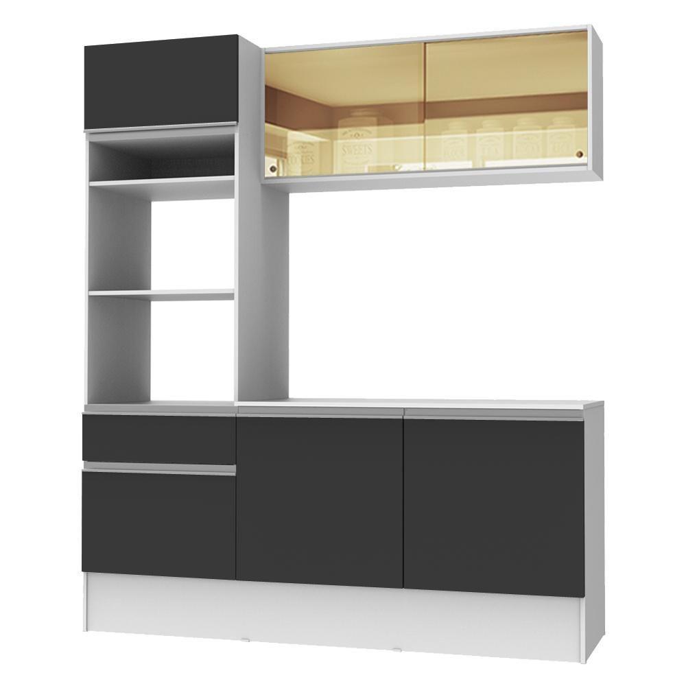 Cozinha Compacta Diamante com Armário Balcão e Tampo Madesa - 2