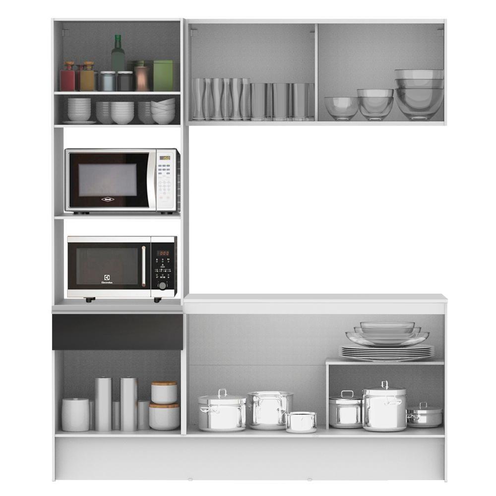 Cozinha Compacta Diamante com Armário Balcão e Tampo Madesa - 8