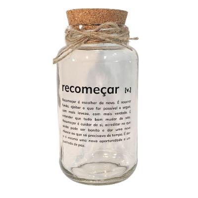 Pote 750ml Hermético Recomeçar