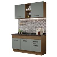Cozinha Compacta 150002 Com Armário E Balcão Rustic/Cinza - 10