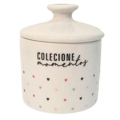 Açucareiro Porcelana Mini Coração