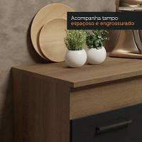 Cozinha Compacta 150001 Com Armário E Balcão Rustic/Preto - 6