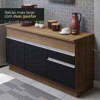 Cozinha Compacta 150001 Com Armário E Balcão Rustic/Preto - 5