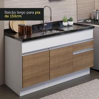 Cozinha Compacta 150002 Com Armário E Balcão Branco/Rustic - 6