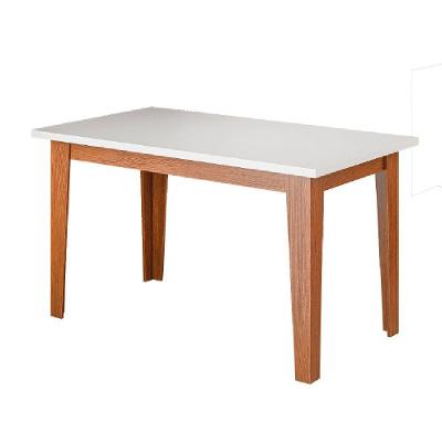 Mesa para Sala de Jantar Miami Retangular MDP 160cm Madeirado Off White Moderna