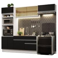 Cozinha Completa 270011 Com Armário E Balcão Branco/Preto - 9
