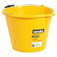 Balde De Plástico Extraforte 12 Litros Amarelo Vonder - 1