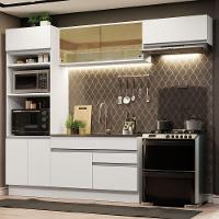 Cozinha Completa 270011 Com Armário E Balcão Branco Branco - 1