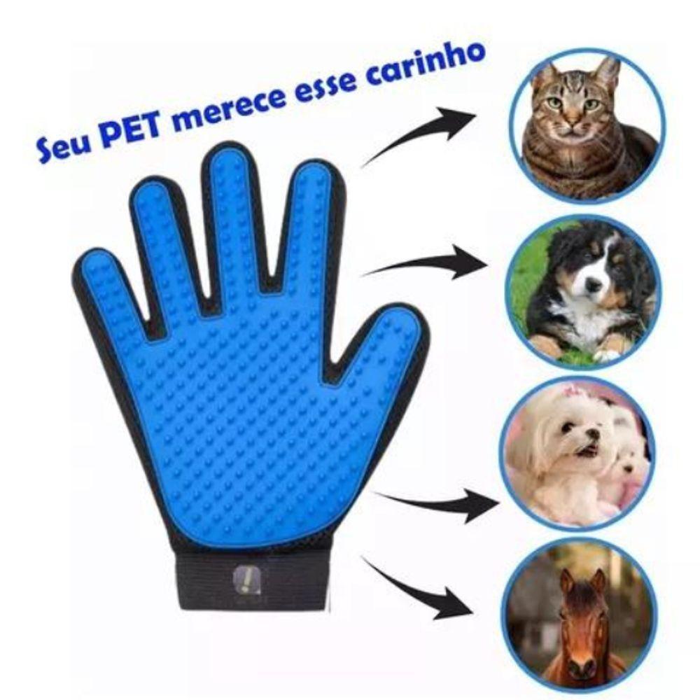 Luva Escova Removedora De Pelos Para Cães Gatos E Pets - 5