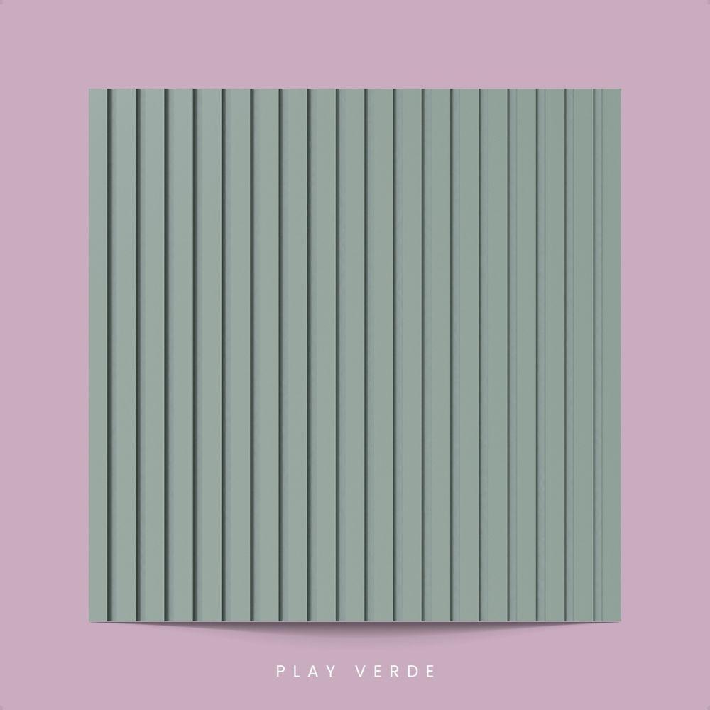 Painel Ripado De Eva Laminado Autocolante Flexível Rolo 10mt Linha Play Verde - 3