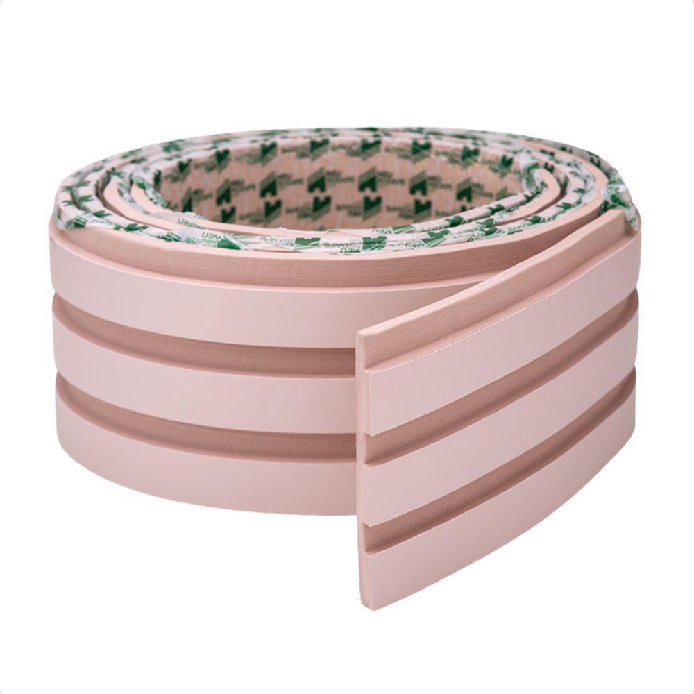 Painel Ripado De Eva Laminado Autocolante Flexível Rolo 10mt Linha Play Rosa - 1