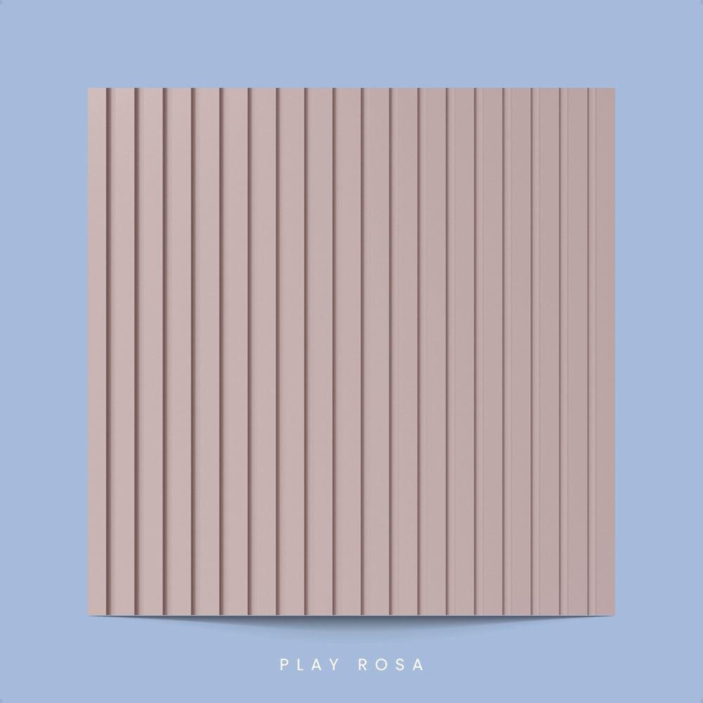 Painel Ripado De Eva Laminado Autocolante Flexível Rolo 10mt Linha Play Rosa - 2