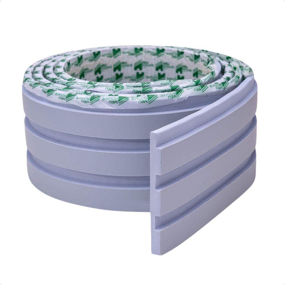 Painel Ripado De Eva Laminado Autocolante Flexível Rolo 10mt Linha Play Azul - 1