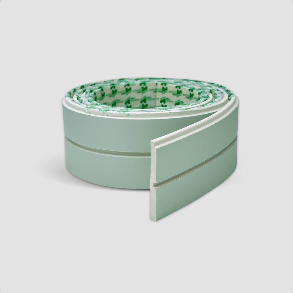 Painel Ripado De Eva Laminado Autocolante Flexível Rolo 10mt Linha Play Plus Verde - 6